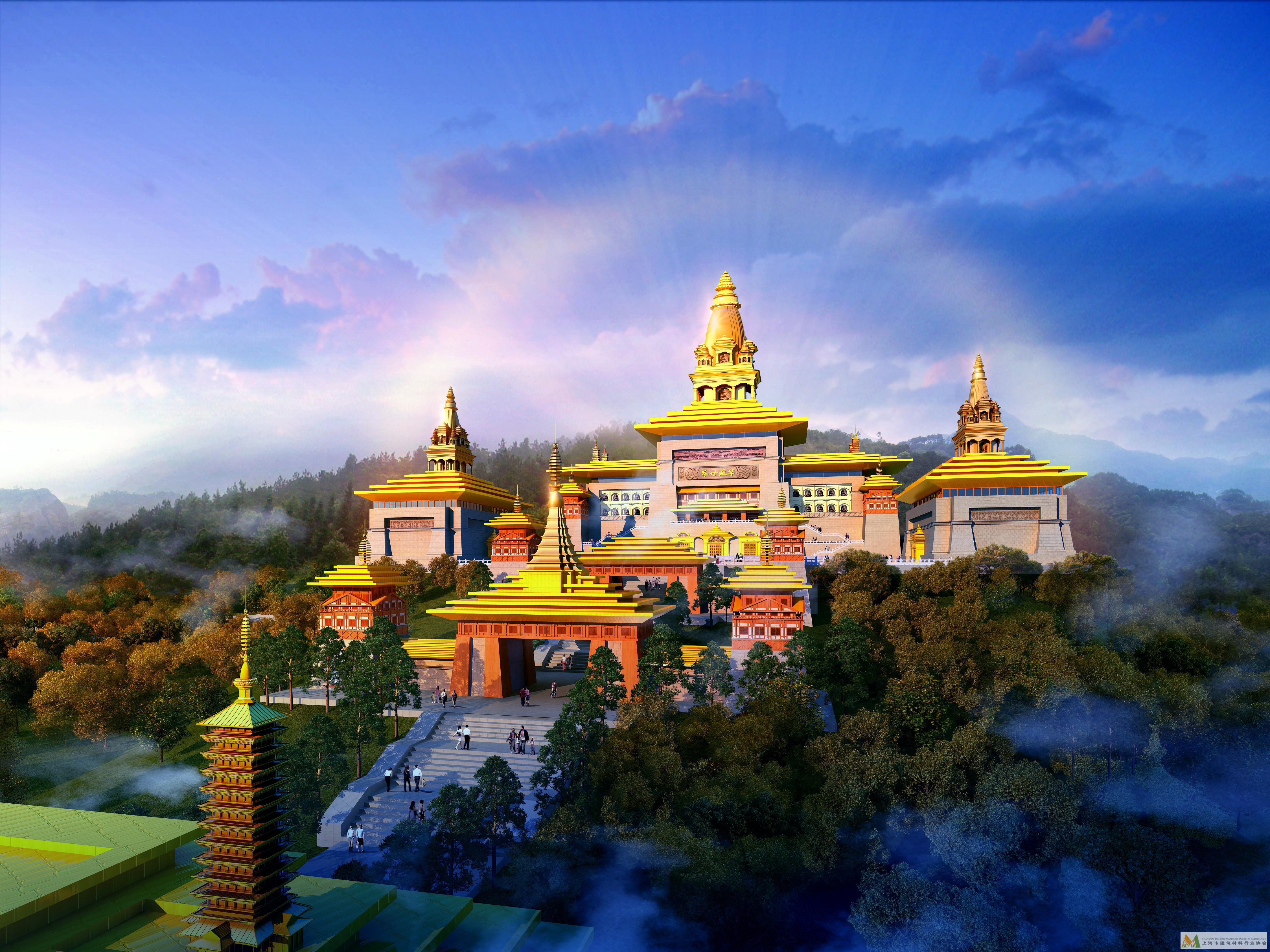探索佛教建筑领域 诠释佛教文化精髓--环境院成功中标四川西充国际佛教华严文化旅游区规划方案设计项目-上海建材信息网